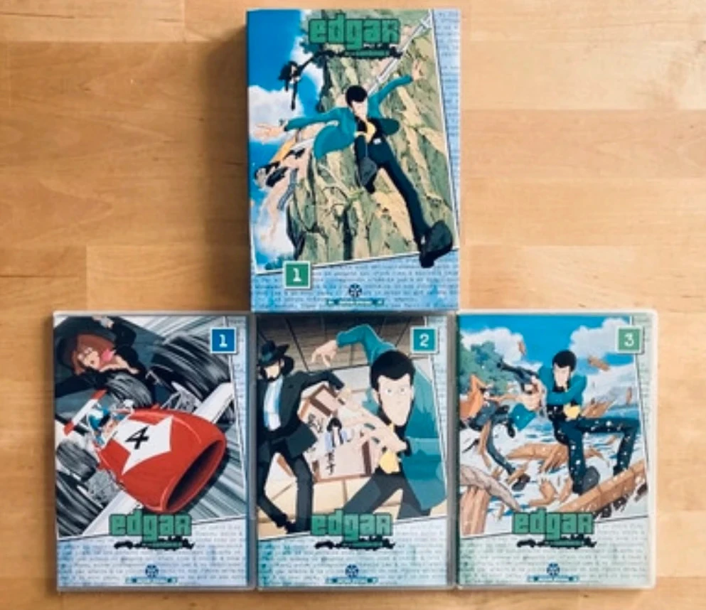 Lot van 2 dozen met 3 DVD's Edgar de la Cambriole Serie 1 IDP Lupin III Monkey Punch. – photo 4